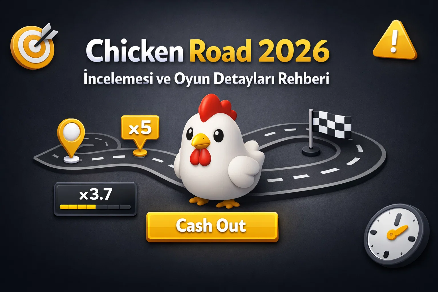 Chicken Road genel oyun sahnesi ve cash out mantigi